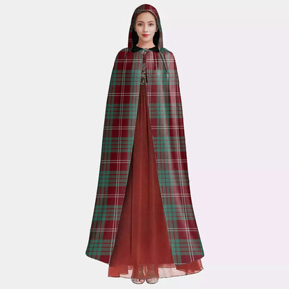 Crawford Modern Tartan Plaid Hooded Cloak