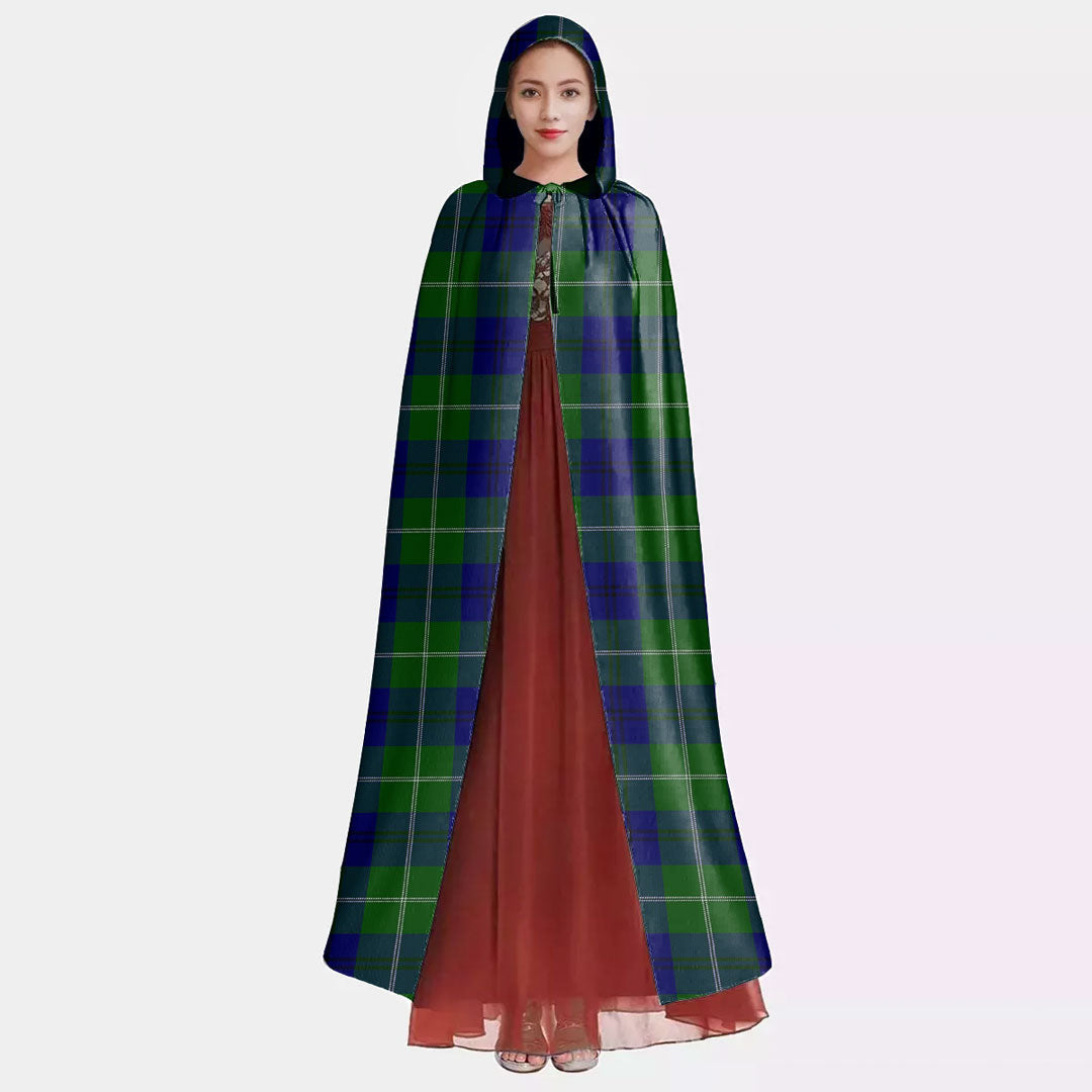 Oliphant Modern Tartan Plaid Hooded Cloak