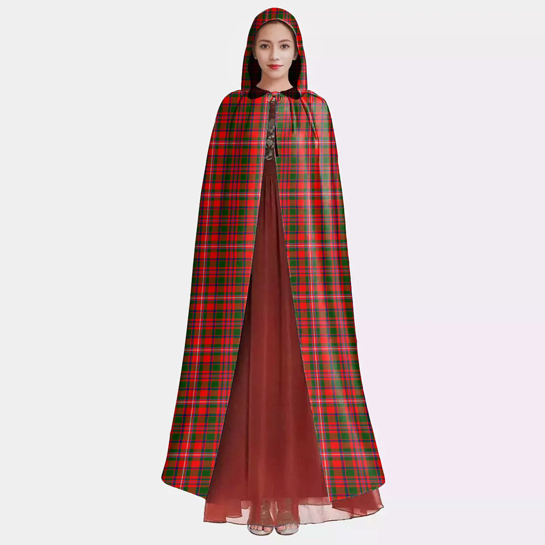 MacKinnon Modern Tartan Plaid Hooded Cloak