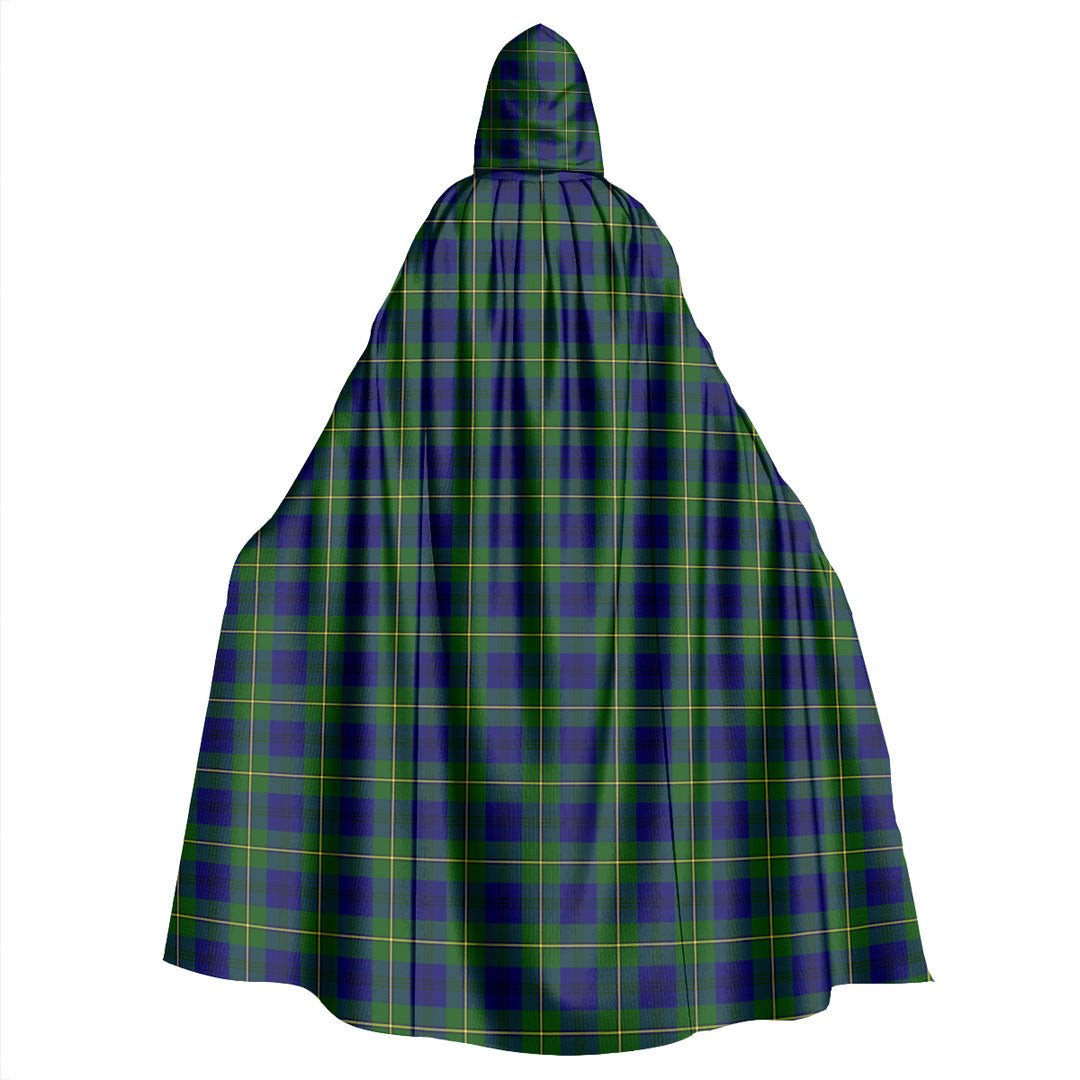 Johnston Modern Tartan Plaid Hooded Cloak