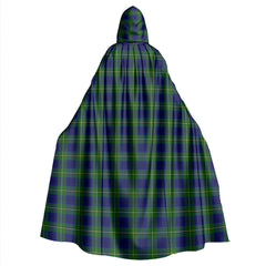 Johnston Modern Tartan Plaid Hooded Cloak