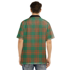 Menzies Green Ancient Tartan Plaid Hawaii Shirt