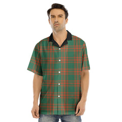 Menzies Green Ancient Tartan Plaid Hawaii Shirt