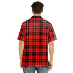 Wallace Hunting Red Tartan Plaid Hawaii Shirt