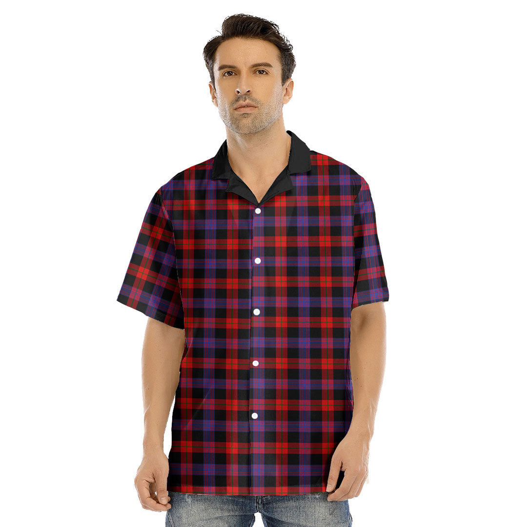 Brown Modern Tartan Plaid Hawaii Shirt