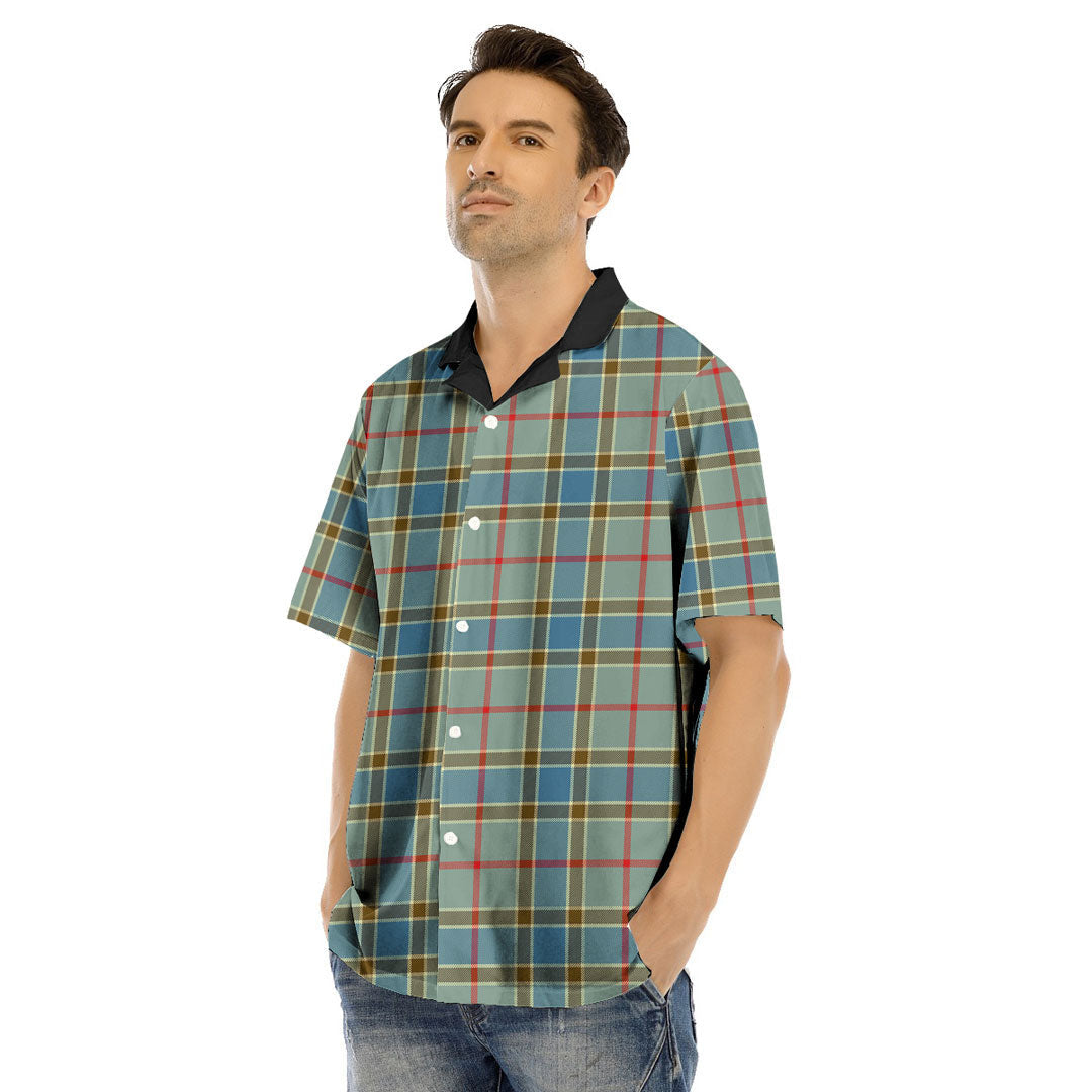 Balfour Blue Tartan Plaid Hawaii Shirt