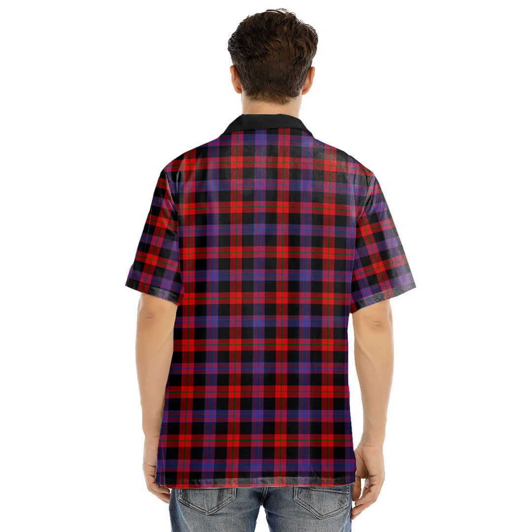 Brown Modern Tartan Plaid Hawaii Shirt