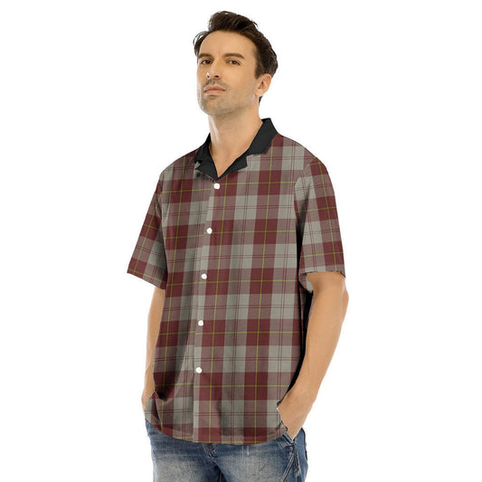 Cunningham Burgundy Dancers Tartan Plaid Hawaii Shirt