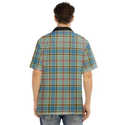 Balfour Blue Tartan Plaid Hawaii Shirt