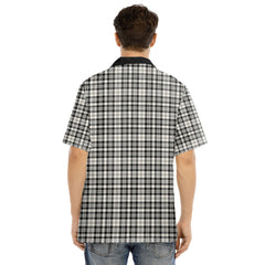 Scott Black White Ancient Tartan Plaid Hawaii Shirt