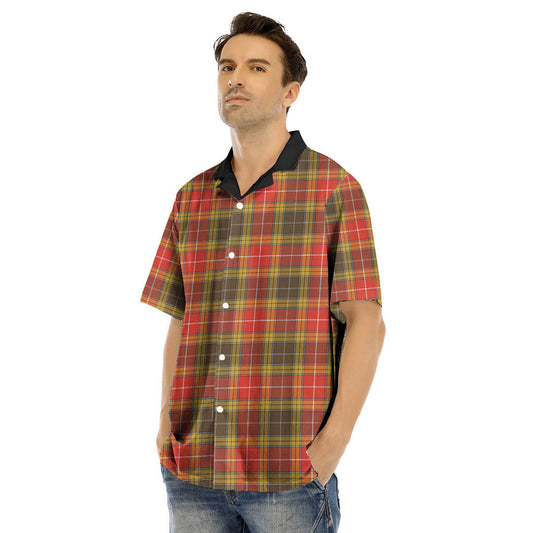 Buchanan Old Set Weathered Tartan Plaid Hawaii Shirt