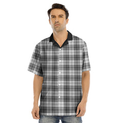 Douglas Grey Modern Tartan Plaid Hawaii Shirt