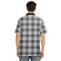 Douglas Grey Modern Tartan Plaid Hawaii Shirt