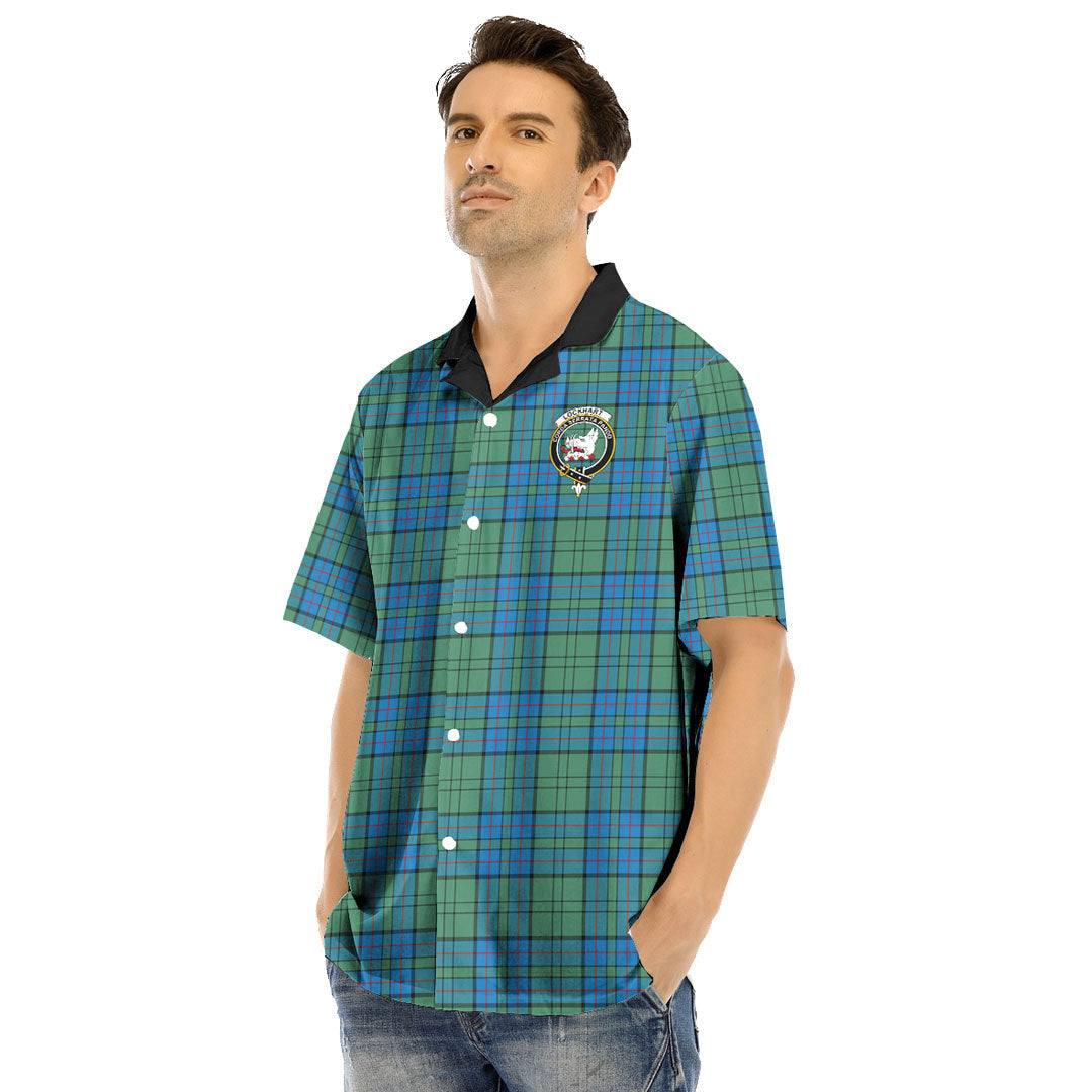 Lockhart Tartan Crest Hawaii Shirt