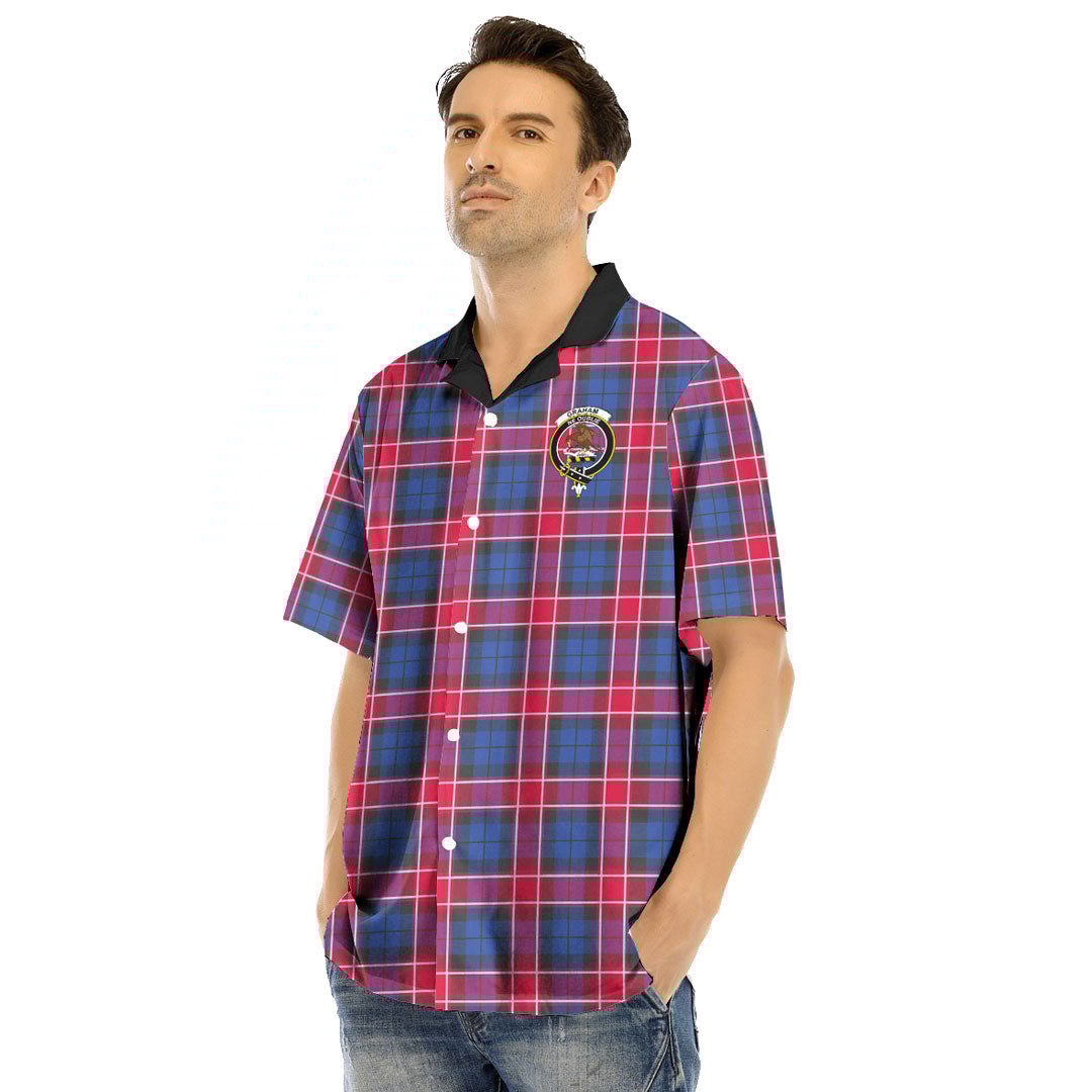 Graham of Menteith Red Tartan Crest Hawaii Shirt