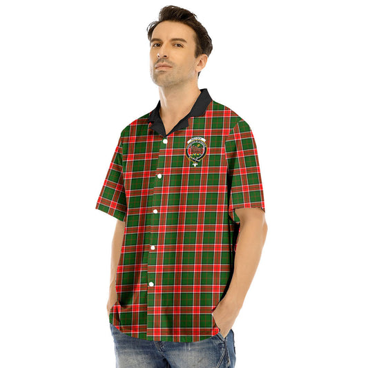 Pollock Modern Tartan Crest Hawaii Shirt