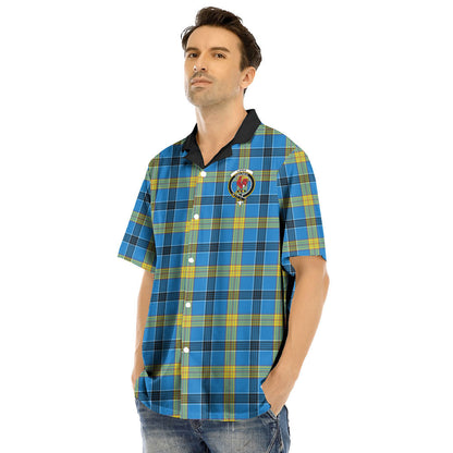 Laing Tartan Crest Hawaii Shirt