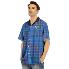 Mercer Modern Tartan Crest Hawaii Shirt