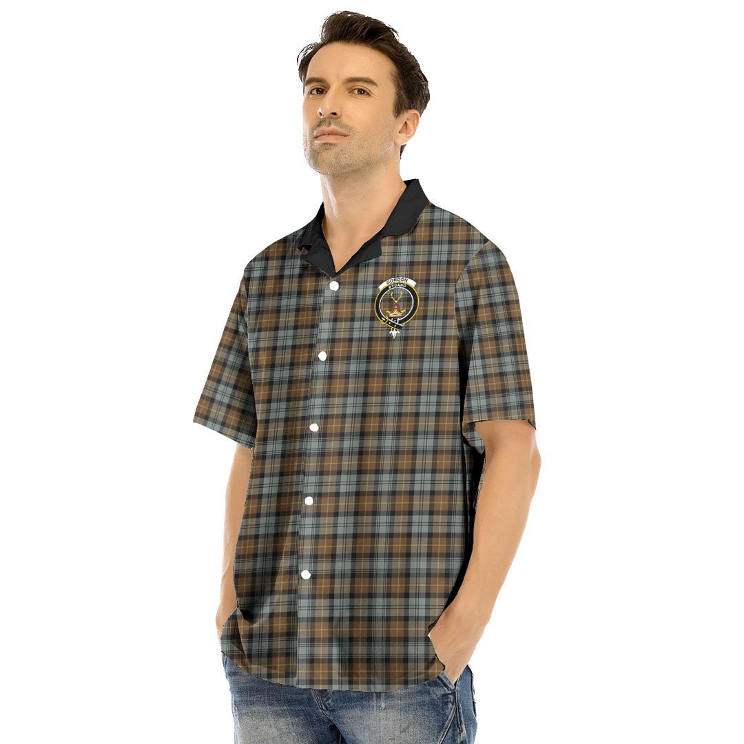 Gordon Weathered Tartan Crest Hawaii Shirt