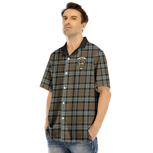 Graham of Menteith Weathered Tartan Crest Hawaii Shirt