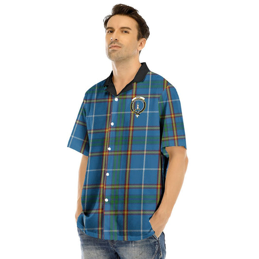 Bain Tartan Crest Hawaii Shirt