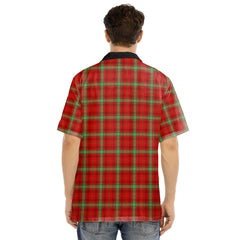 Morrison Red Modern Tartan Crest Hawaii Shirt