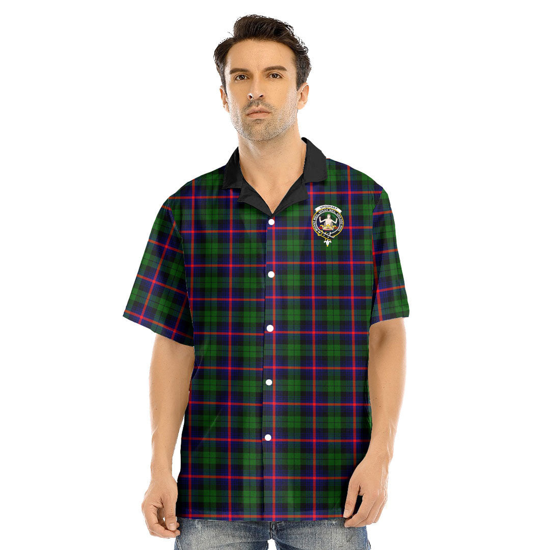 Urquhart Modern Tartan Crest Hawaii Shirt