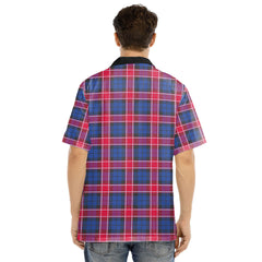Graham of Menteith Red Tartan Crest Hawaii Shirt