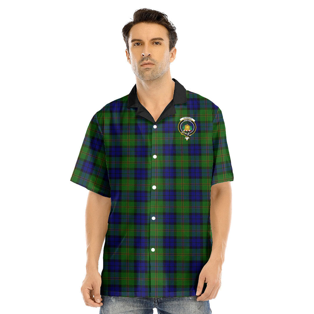 Dundas Modern Tartan Crest Hawaii Shirt