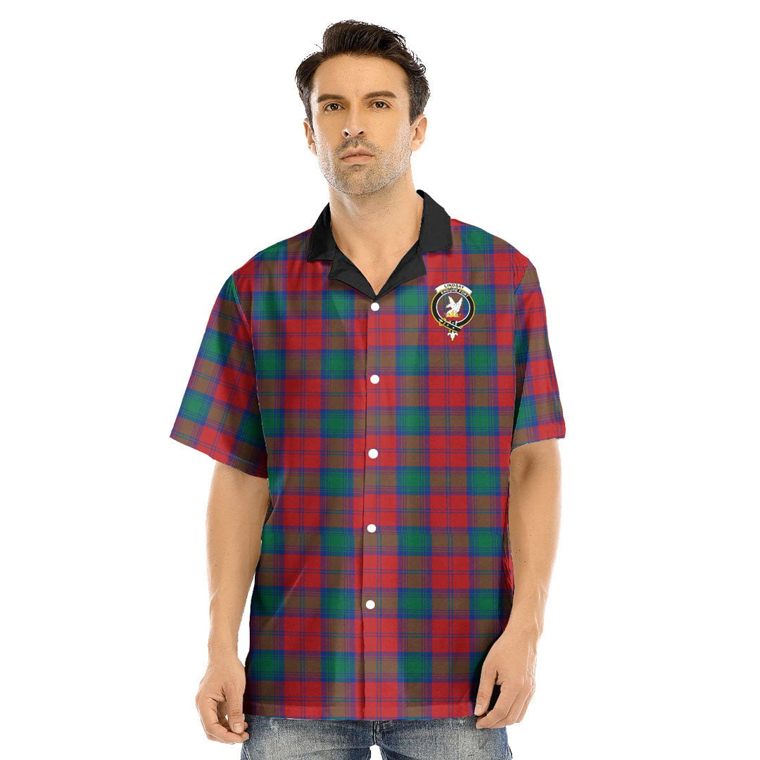 Lindsay Modern Tartan Crest Hawaii Shirt