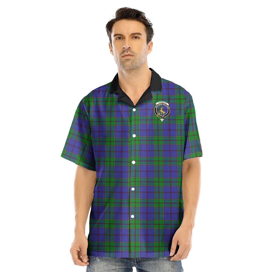 Strachan Tartan Crest Hawaii Shirt