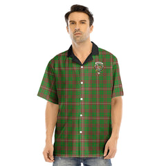 MacKinnon Hunting Modern Tartan Crest Hawaii Shirt