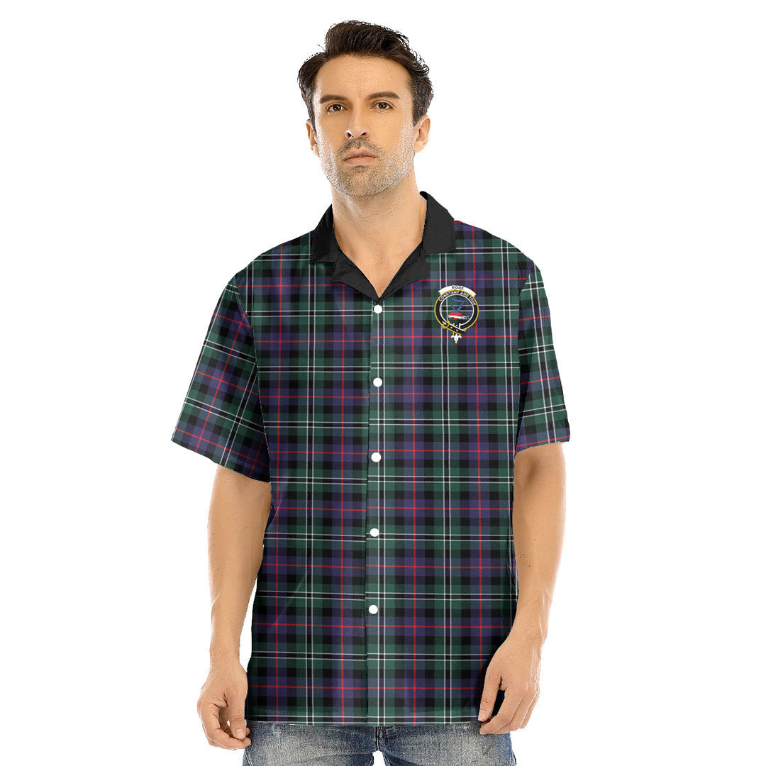 Rose Hunting Modern Tartan Crest Hawaii Shirt