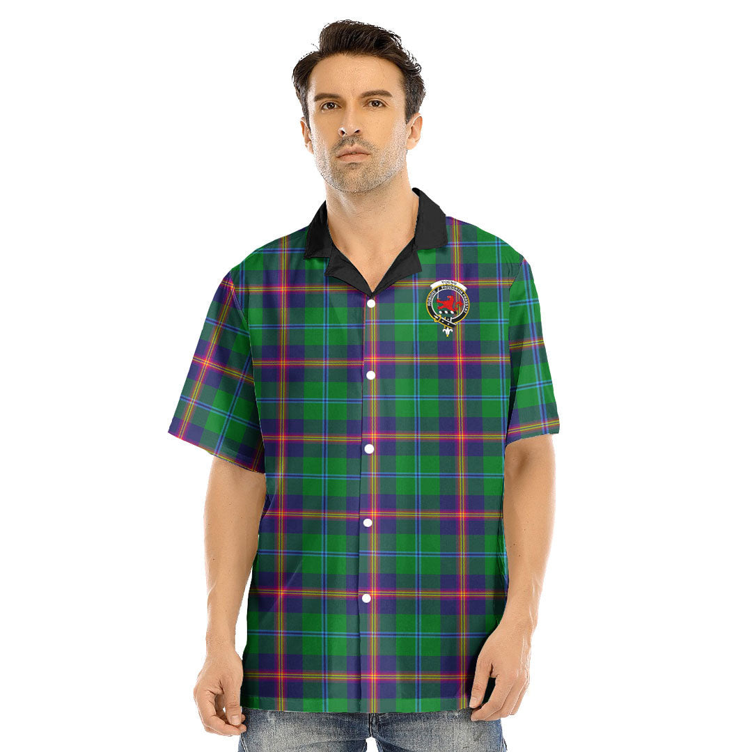 Young Modern Tartan Crest Hawaii Shirt
