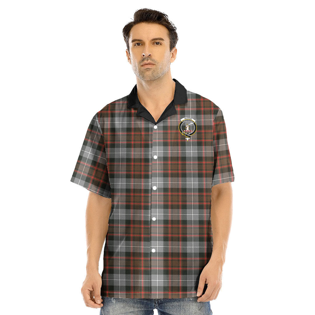 MacRae Hunting Weathered Tartan Crest Hawaii Shirt