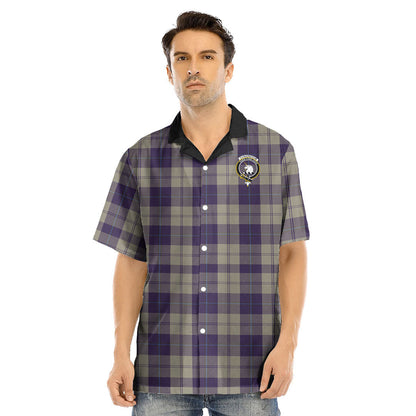 Cunningham Dress Blue Dancers Tartan Crest Hawaii Shirt