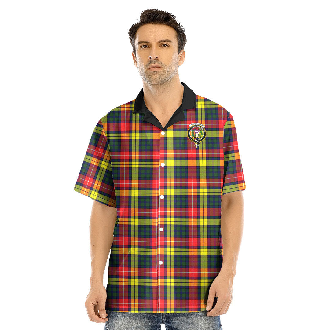 Buchanan Modern Tartan Crest Hawaii Shirt