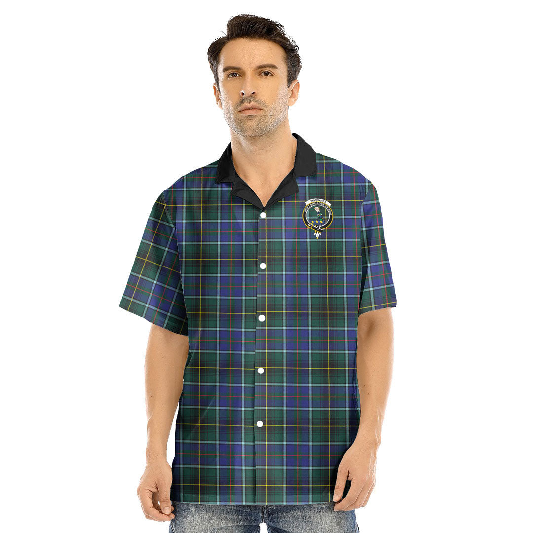 MacInnes Modern Tartan Crest Hawaii Shirt
