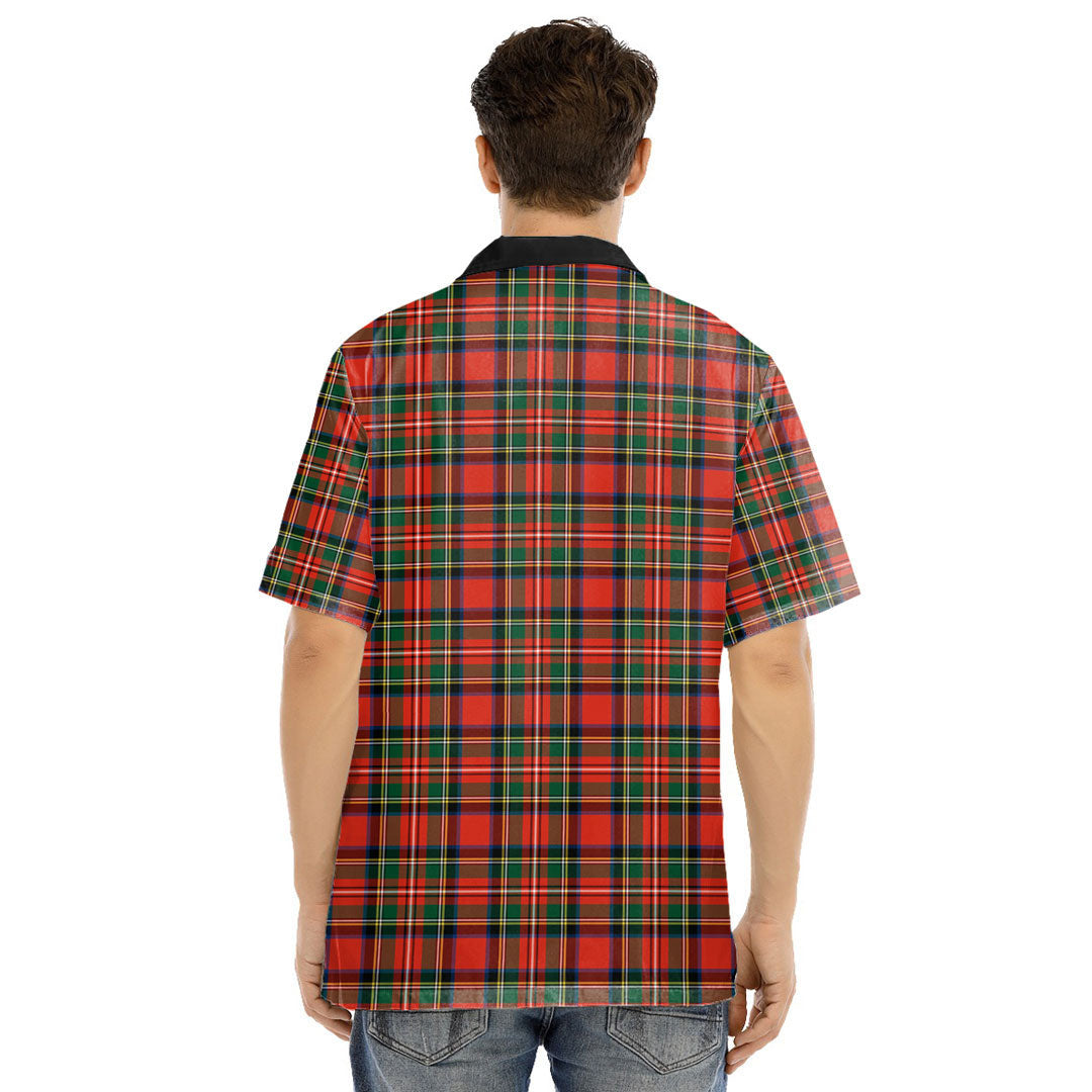 Stewart Royal Modern Tartan Crest Hawaii Shirt