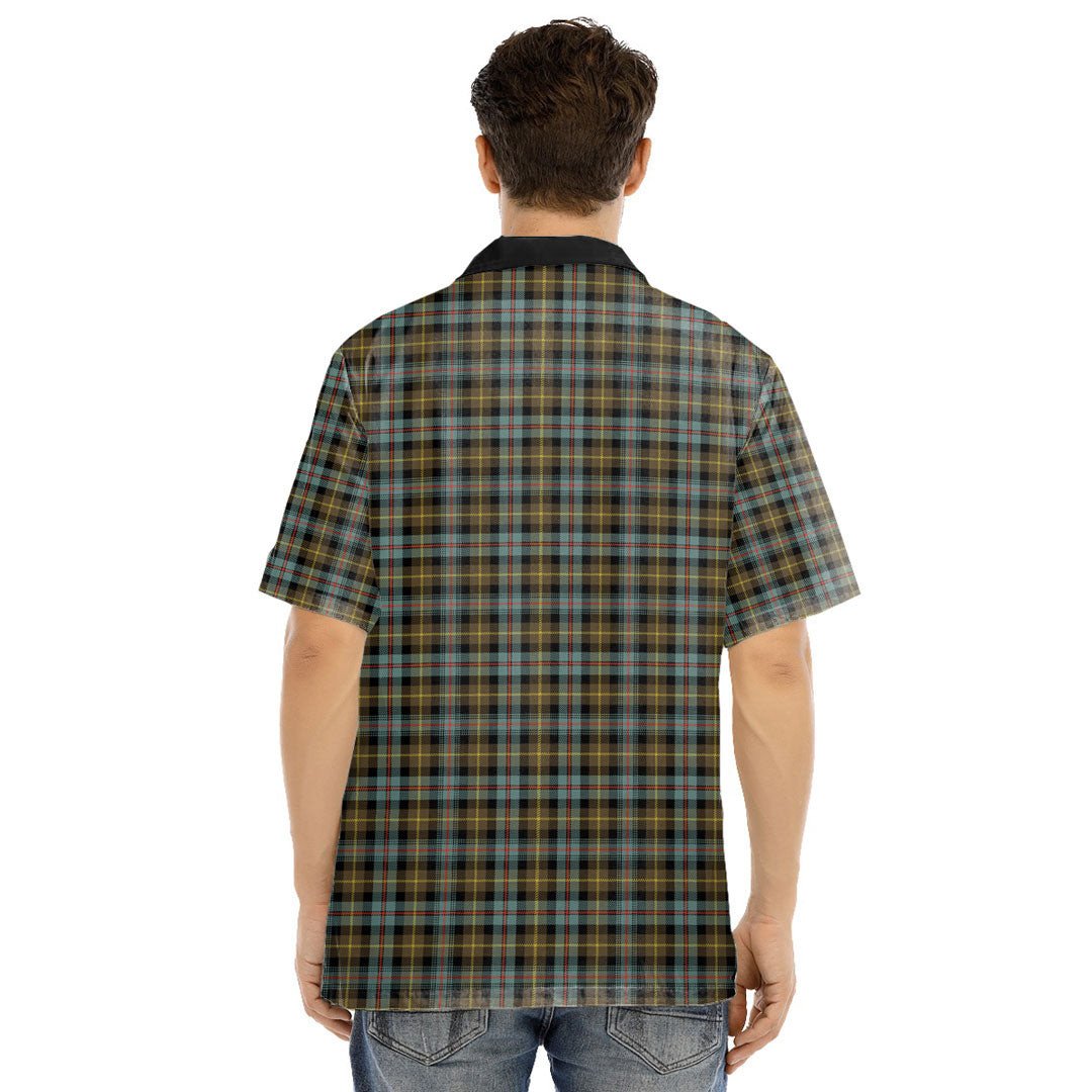 Farquharson Weathered Tartan Crest Hawaii Shirt