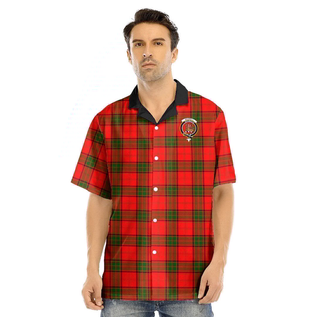 Maxwell Modern Tartan Crest Hawaii Shirt