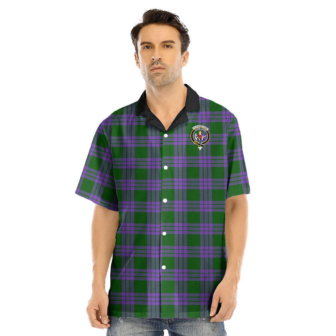 Elphinstone Tartan Crest Hawaii Shirt