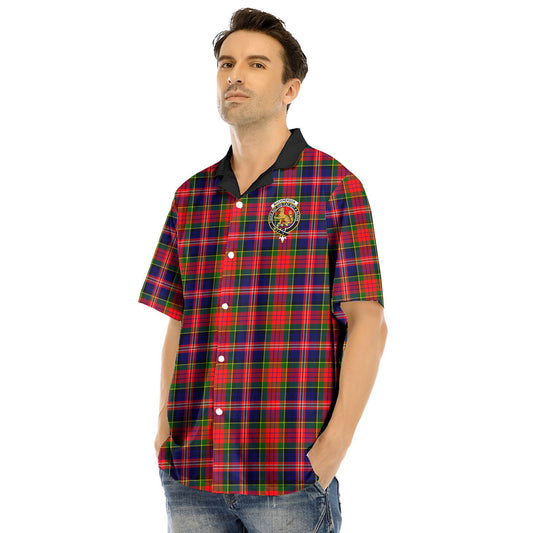 MacPherson Modern Tartan Crest Hawaii Shirt