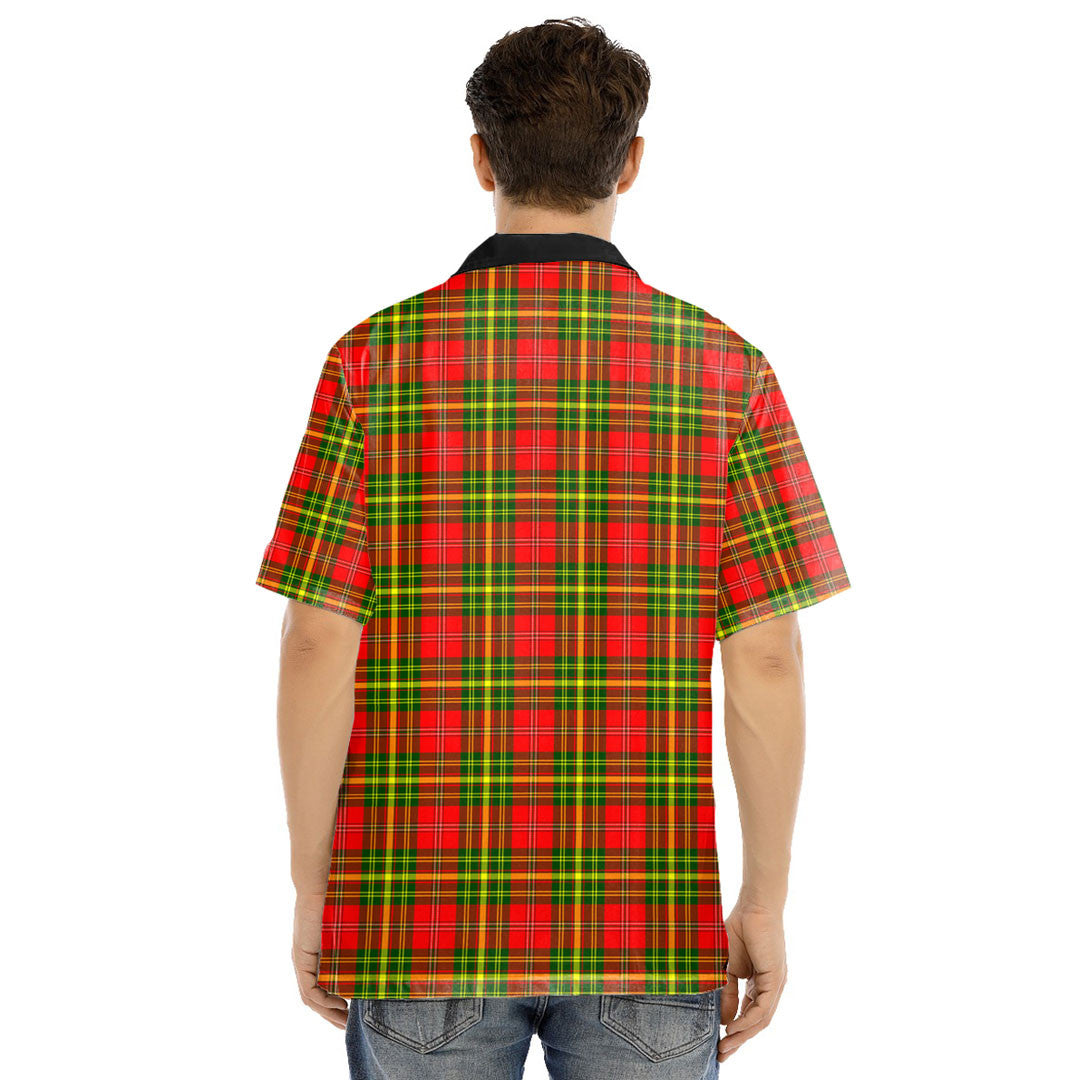 Leask Tartan Crest Hawaii Shirt