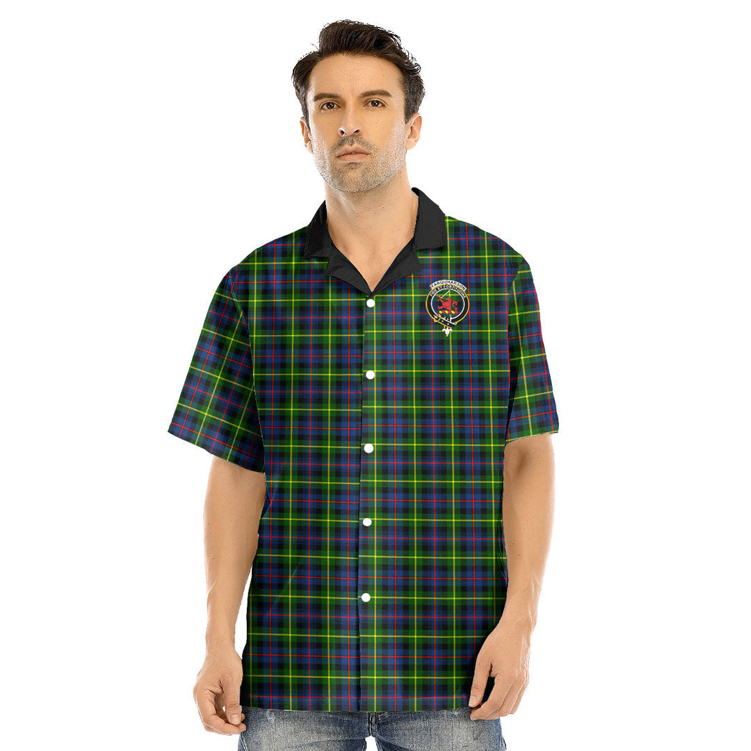 Farquharson Modern Tartan Crest Hawaii Shirt