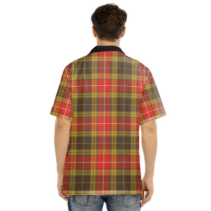 Buchanan Old Set Weathered Tartan Crest Hawaii Shirt