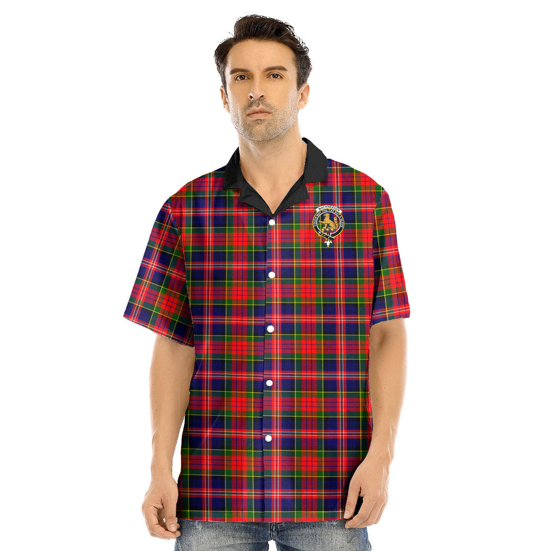 MacPherson Modern Tartan Crest Hawaii Shirt