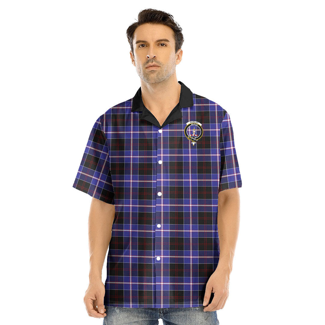 Dunlop Modern Tartan Crest Hawaii Shirt