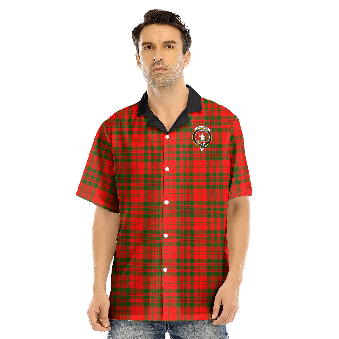 Livingstone Modern Tartan Crest Hawaii Shirt