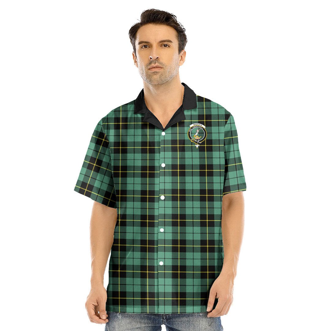 Wallace Hunting Ancient Tartan Crest Hawaii Shirt